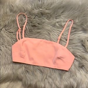 Peach crop top